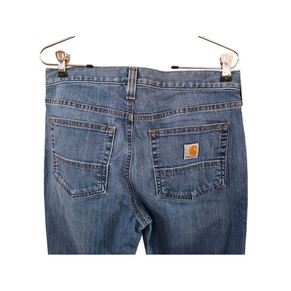 Carhartt Mens Relaxed Fit Jeans 30x32 Blue Denim western Workwear - Picture 1 of 12